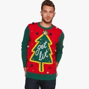 Get it lit Ugly sweater, Size M